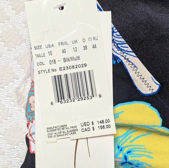 Profile By Gottex Floral One Piece Swimsuit - Black, Orange, Blue - Picture 7 of 9